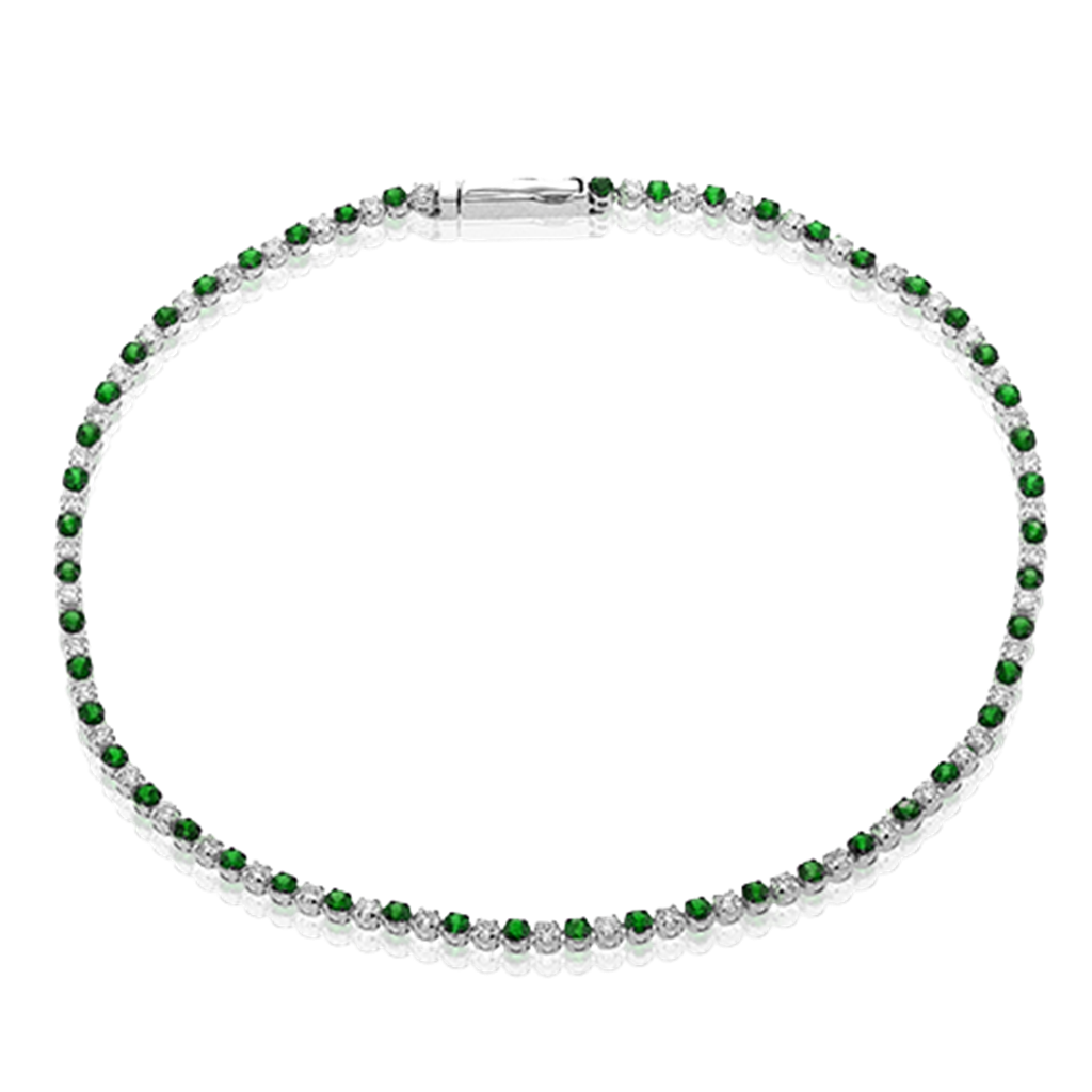 Simon G. 14K Yellow Gold Emerald & Diamond Bracelet