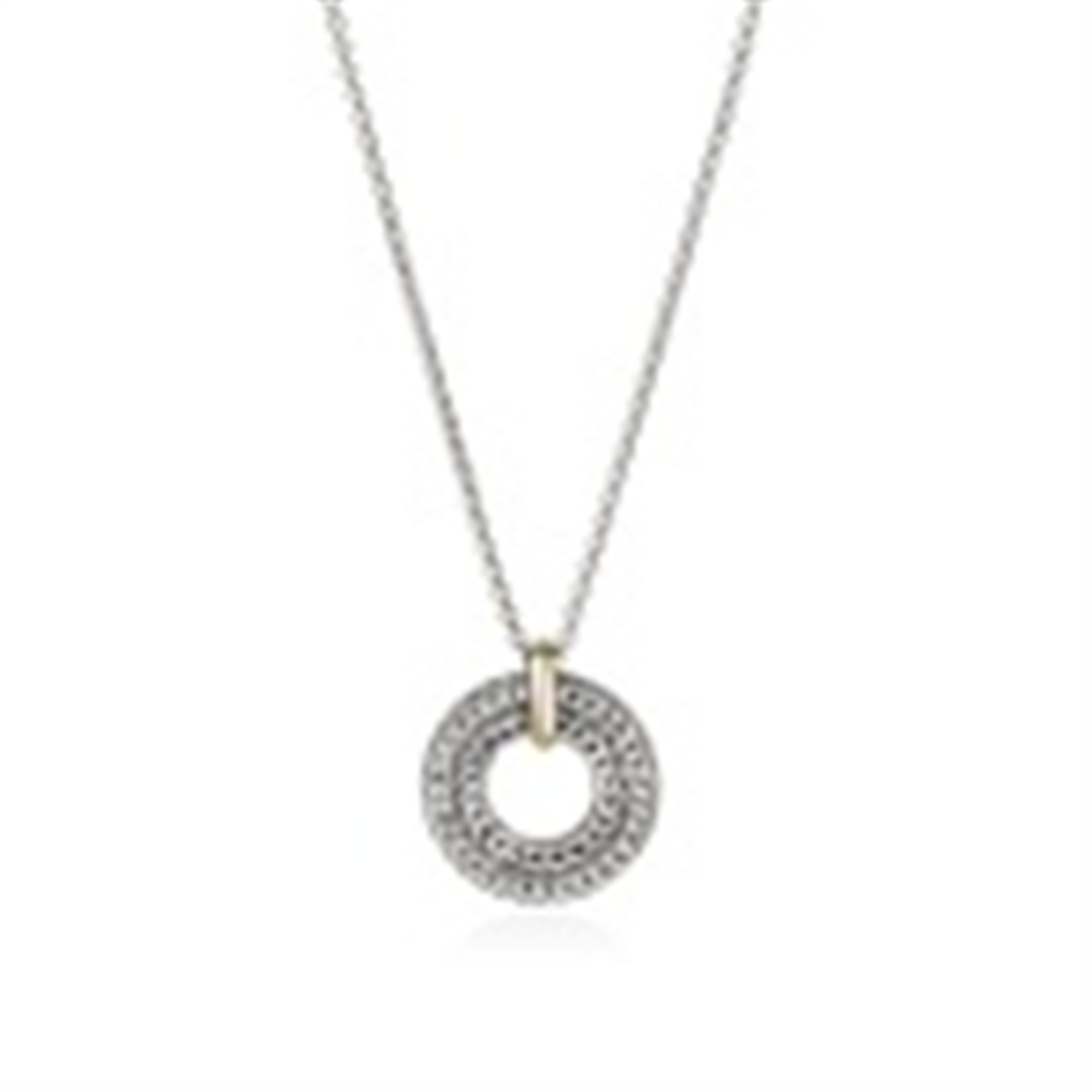 John Hardy Silver Icon Link Necklace with Gold Stations