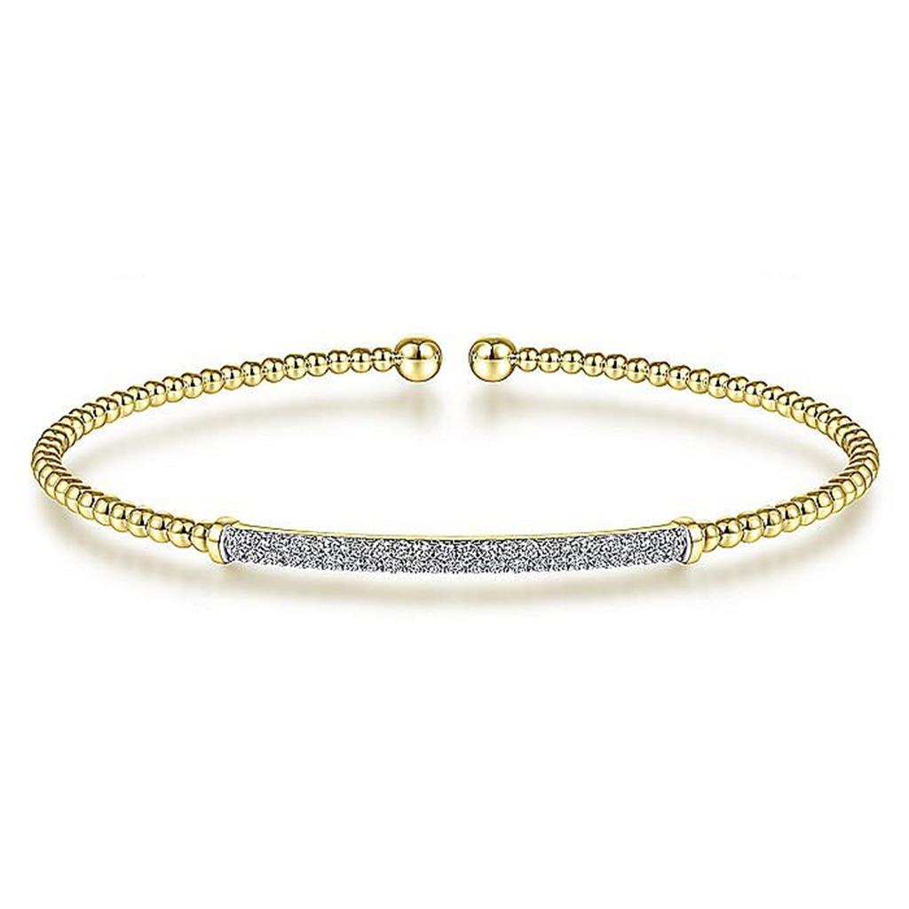 Gabriel 14K Bujukan Diamond Bar Bangle Bracelet