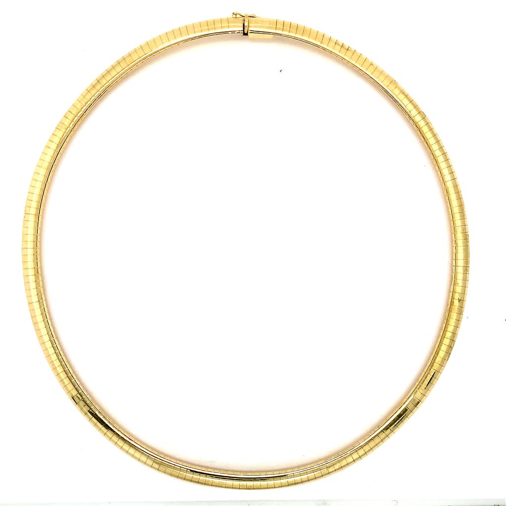 Estate 14K Gold Omega Necklace