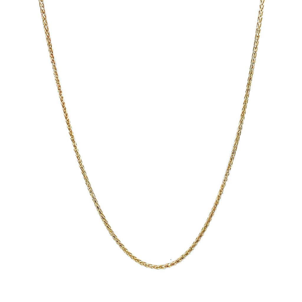 Rolland's Design Gold 18" Diamond Cut Rolled Wheat Chain