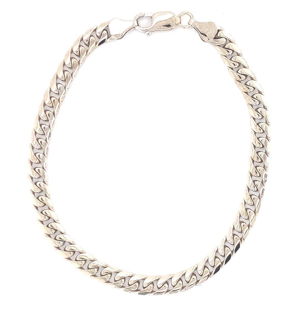 Estate 14K Gold Curb Bracelet