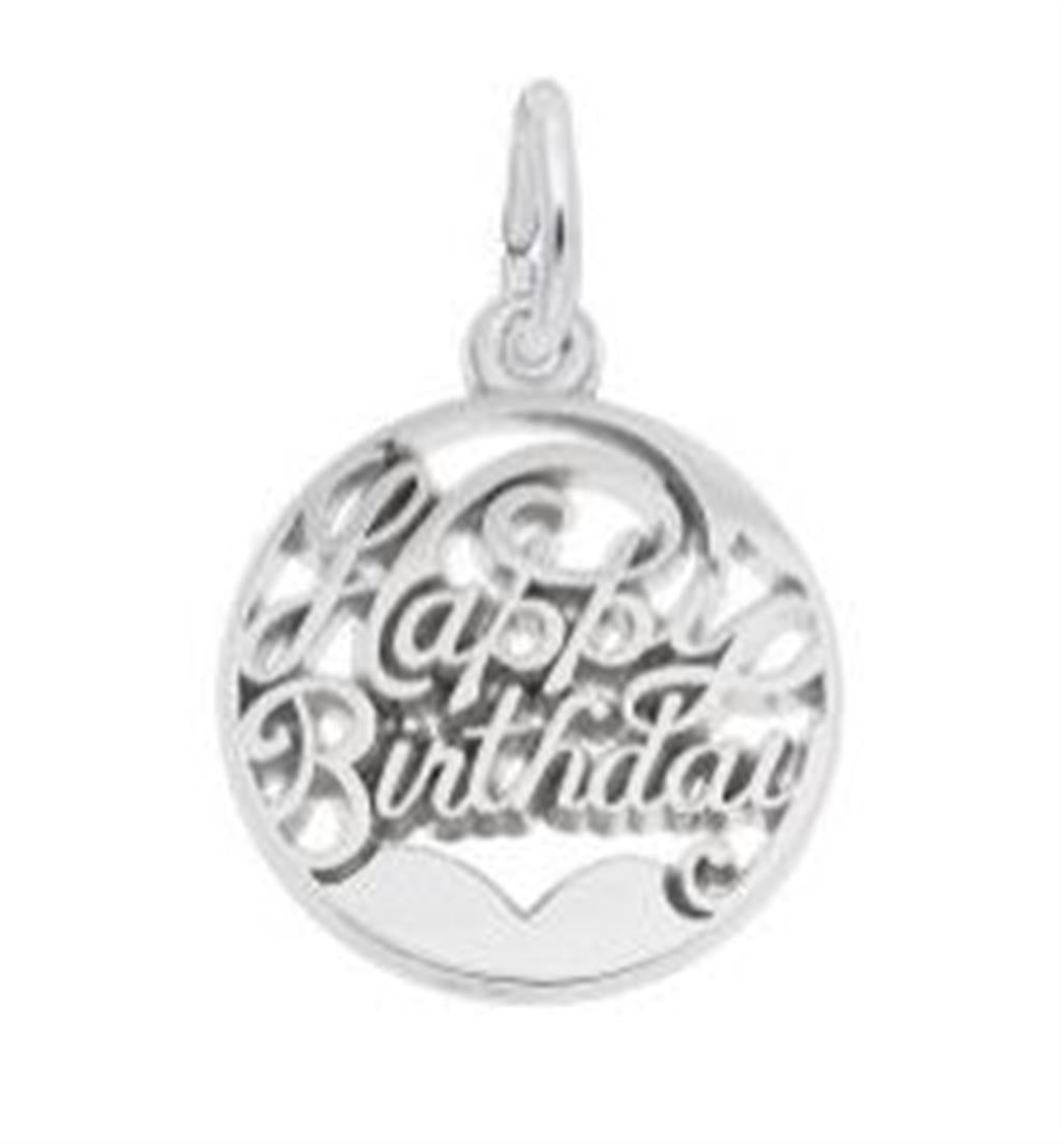 Rolland's Designs Sterling Silver Happy Birthday Pendant