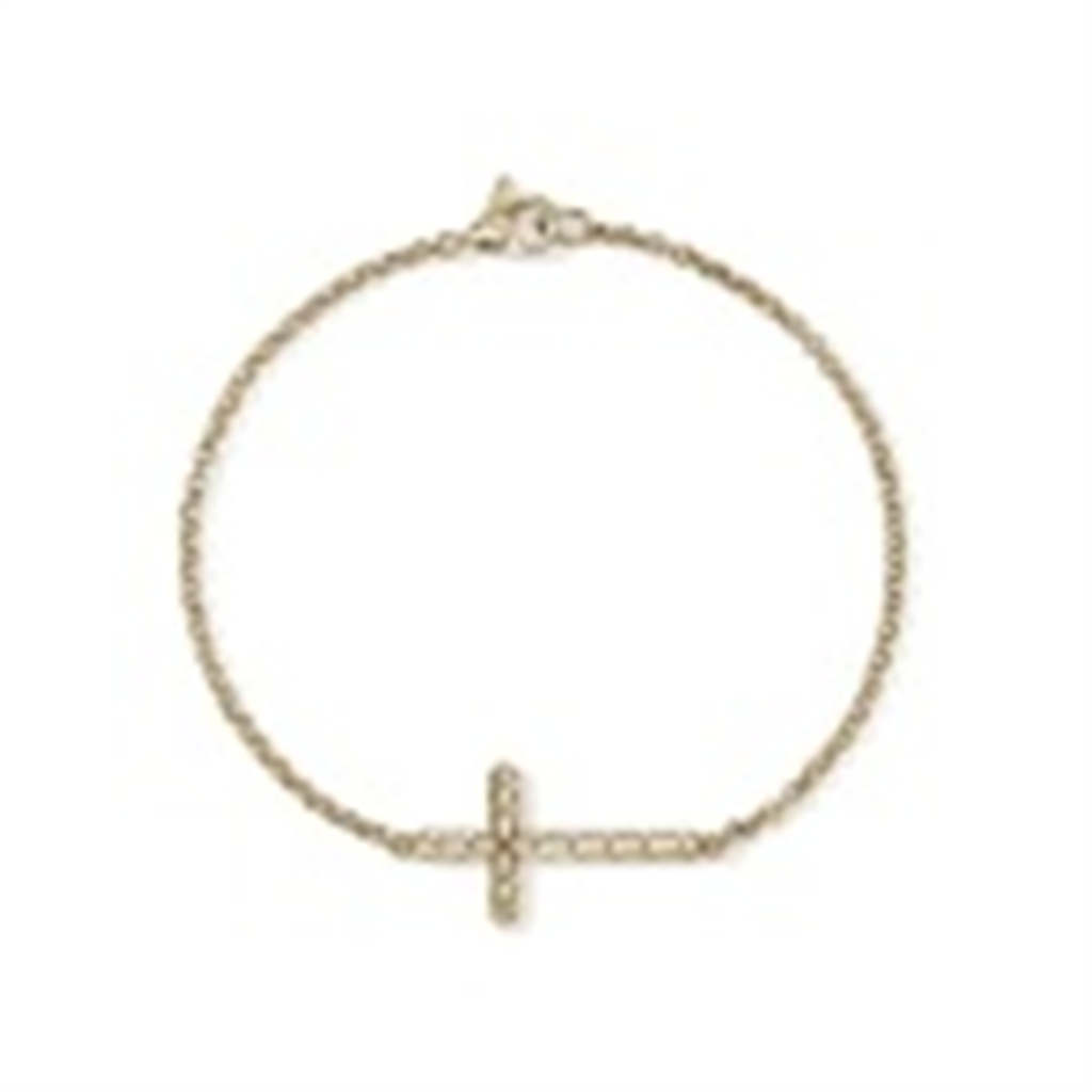 John Hardy Essentials Gold Cross Bracelet