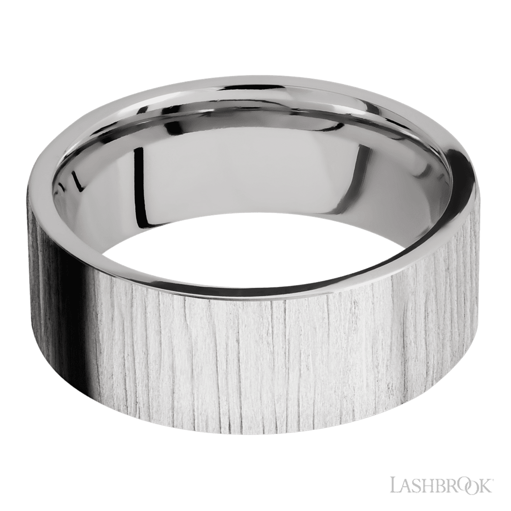 Rolland's Designs Cobalt Flat Wedding Band