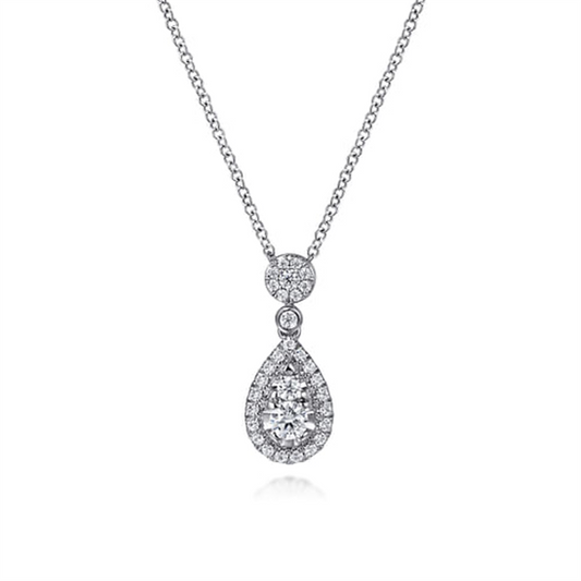 Gabriel Diamond Teardrop Necklace