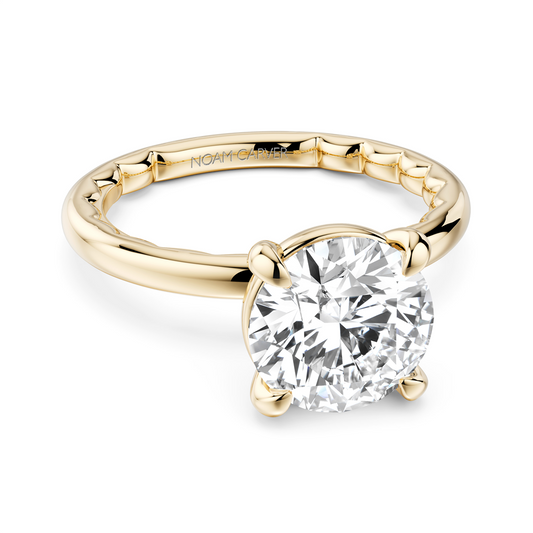 Noam Carver 14K Yellow Gold Cushioned ShankEngagement Ring