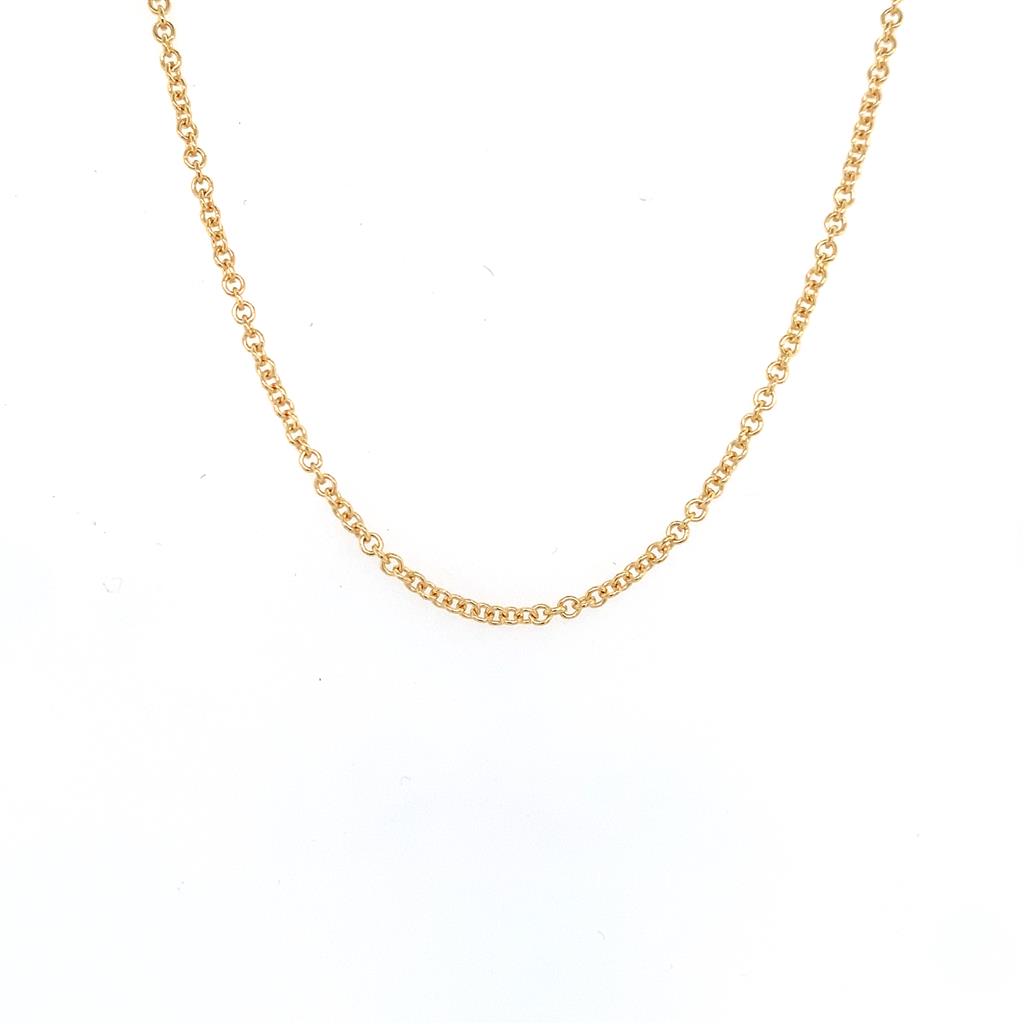 Rolland's Design Yellow Gold 24" Rolo Chain
