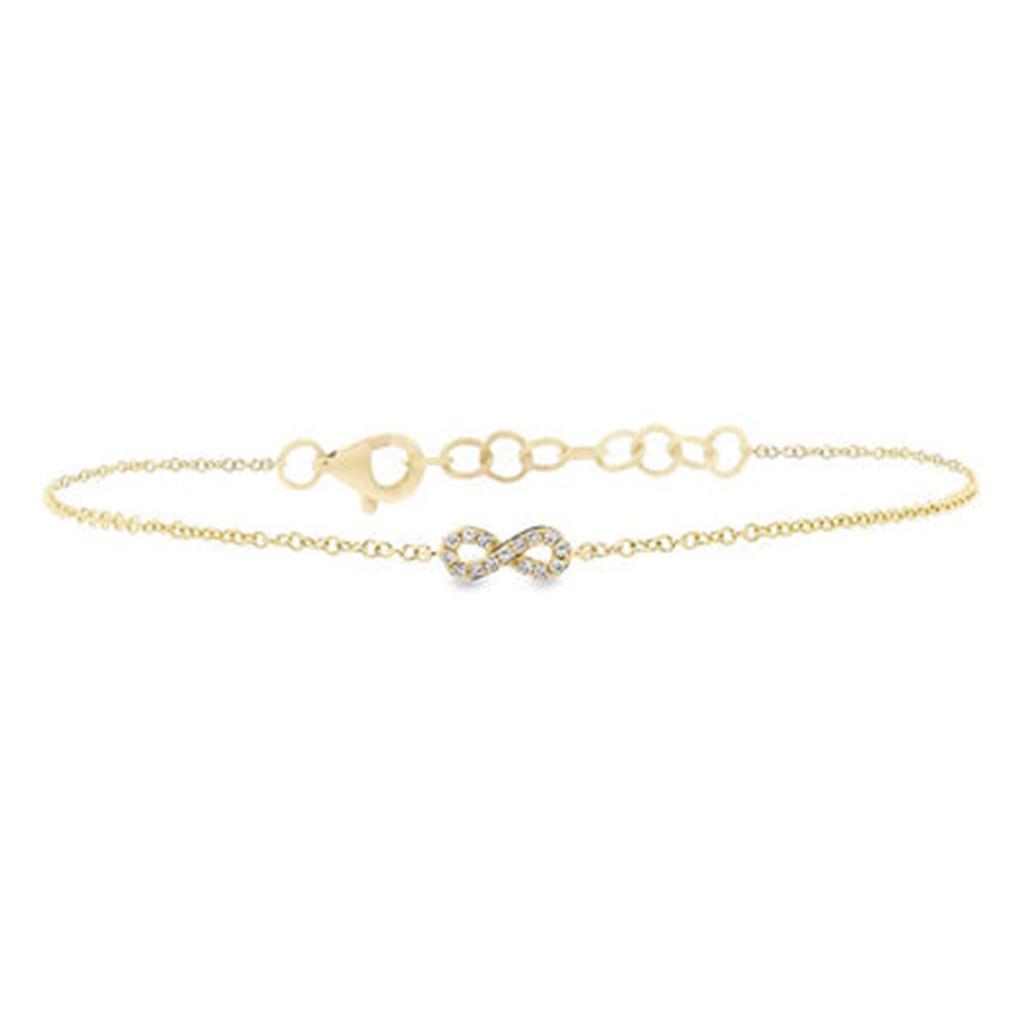 Shy 14Ky Diamond Star Of David Bracelet