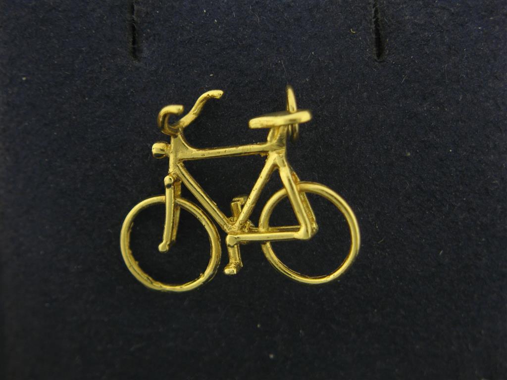 Estate 14K Gold Bike Charm