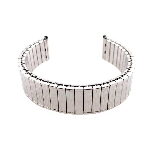 18Mm Silver Flex Bracelet Watch Strap