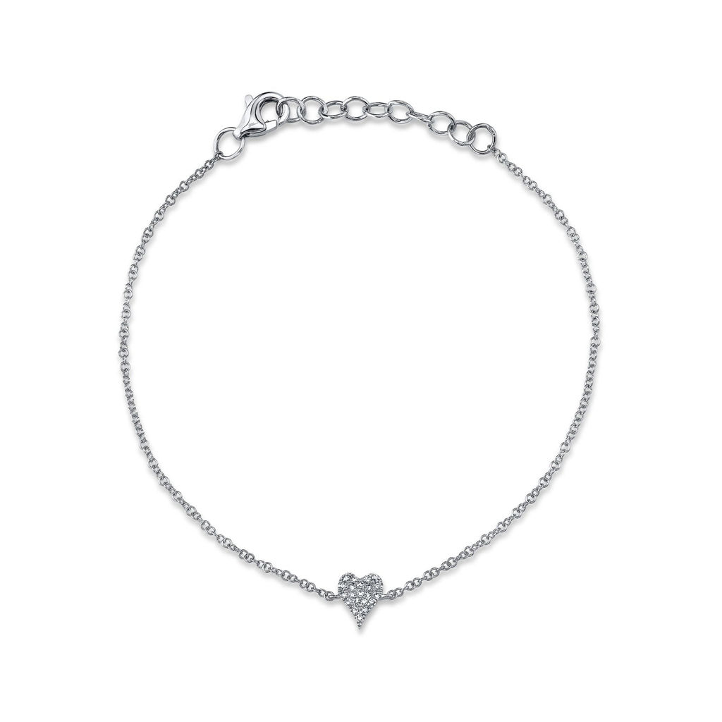 Shy Creation Diamond Tiny Heart Bracelet
