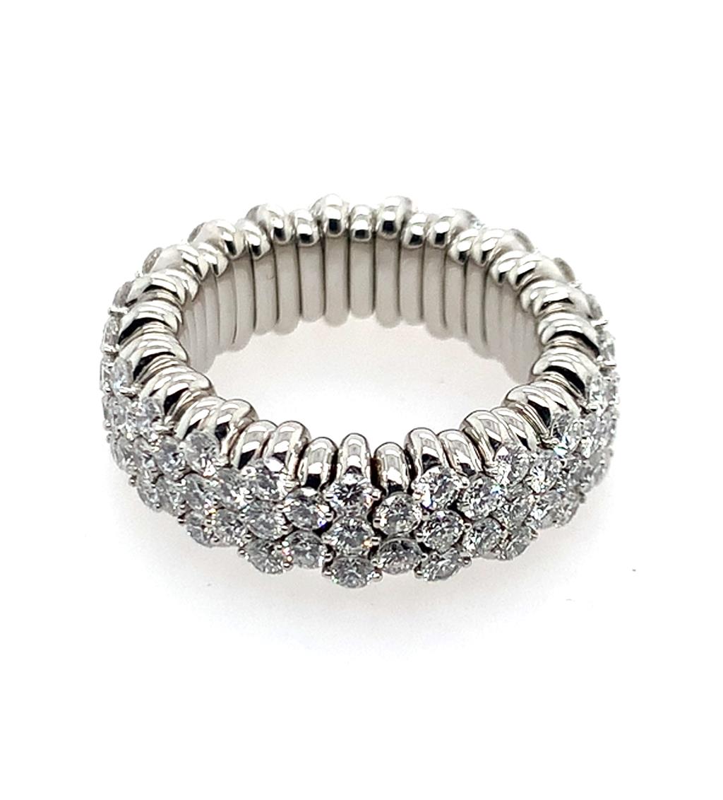 Rolland's Designs Multi-Row Diamond Ring