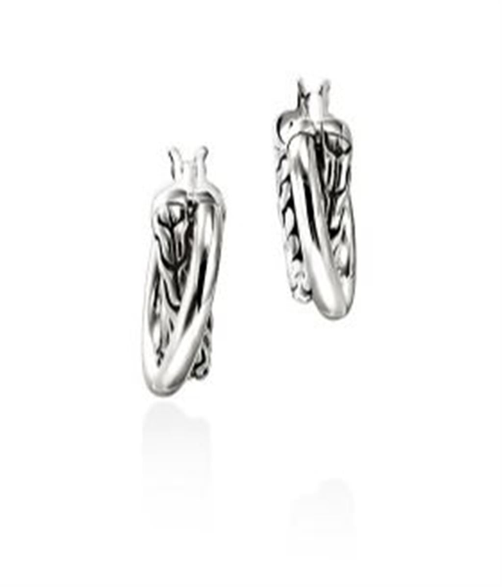 John Hardy Essential Crossover Hoop Earring