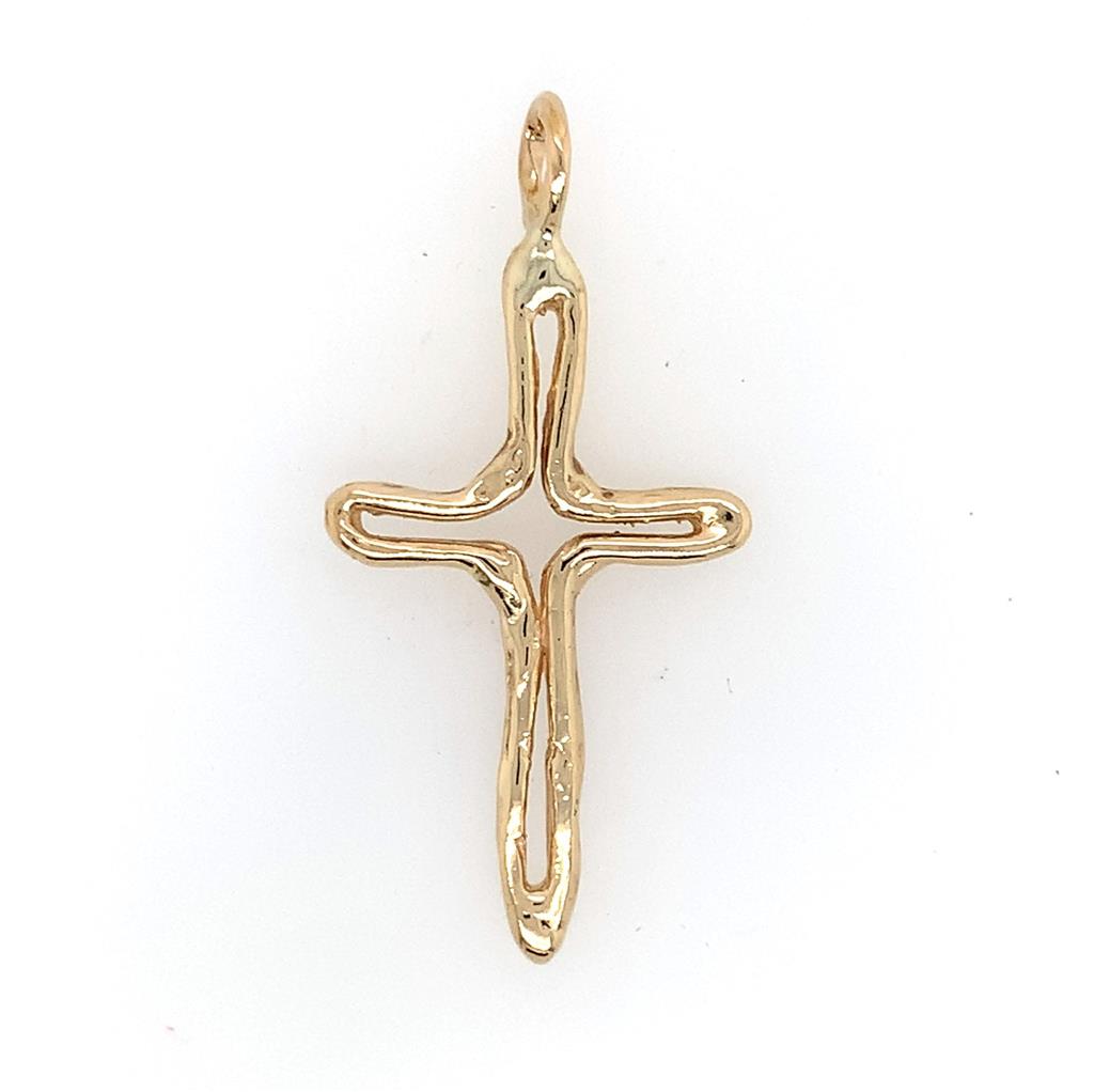 Estate 14K Gold Handmade Cross