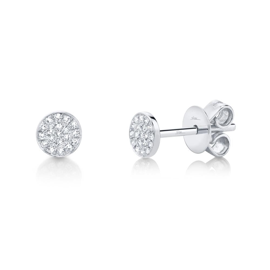 Shy 14Kw Diamond Stud Earrings