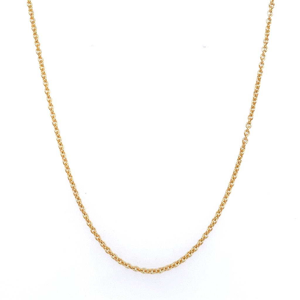 Rolland's Design Yellow Gold 18" Rolo Chain