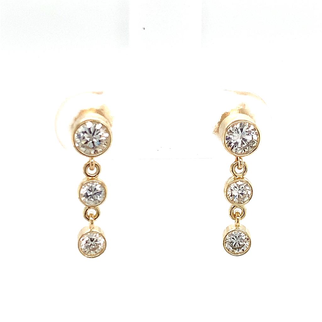 Estate Diamond Earrings