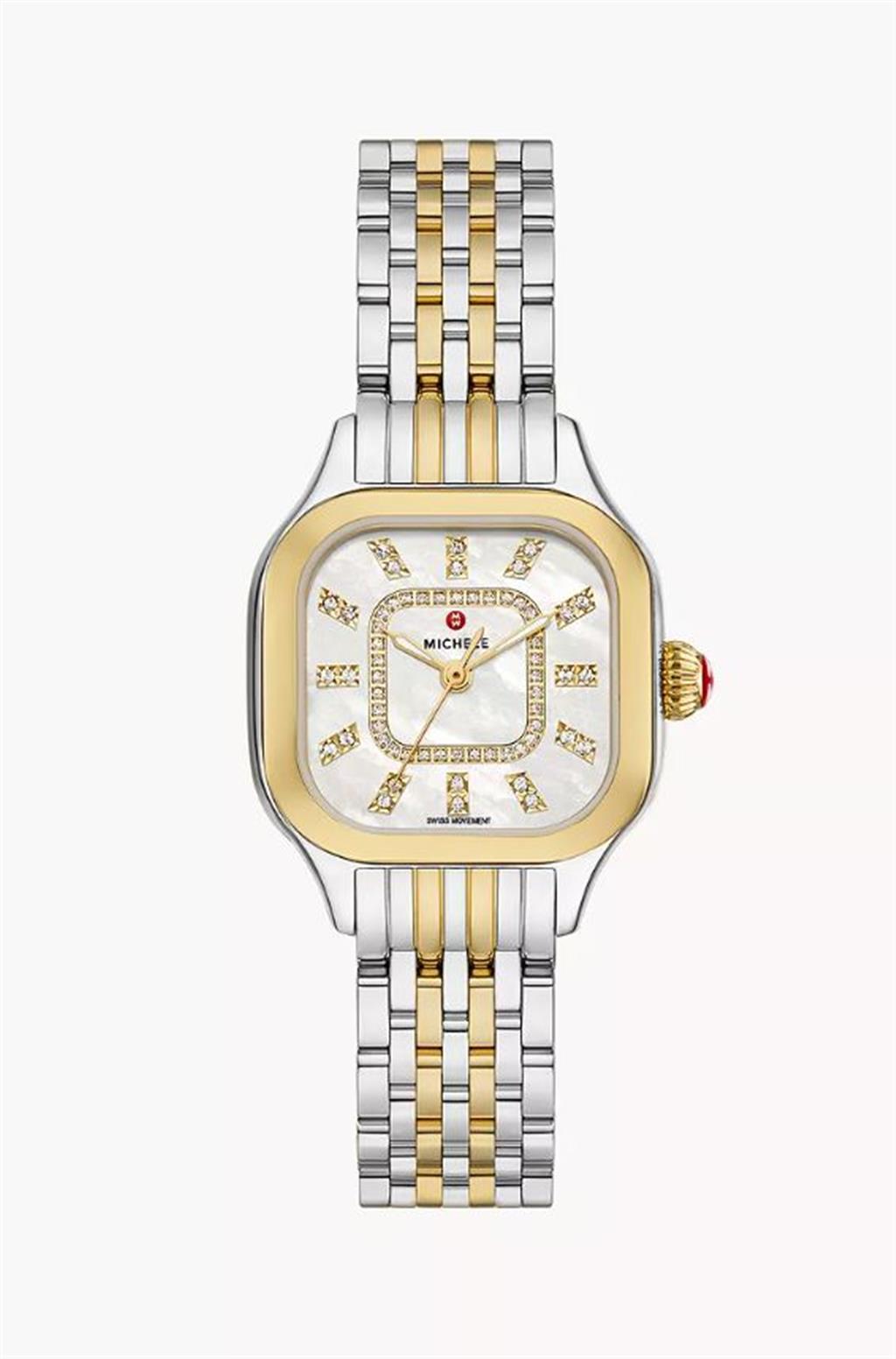 Meggie Two-Tone 18K Gold-Plated Diamond Dial Watch