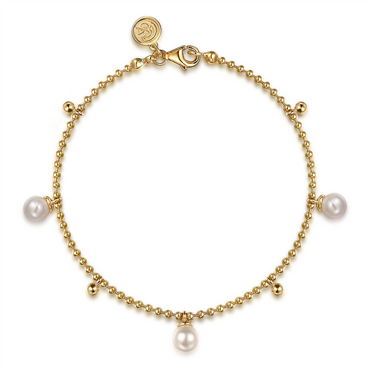 Gabriel Bujukan Beads & Freshwater Pearls Droplet Bracelet