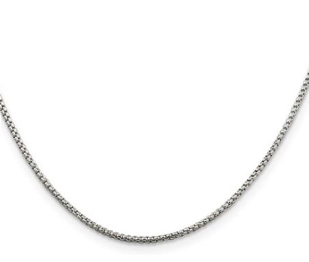 Sterling Silver 1.5Mm Round Box Chain 24"