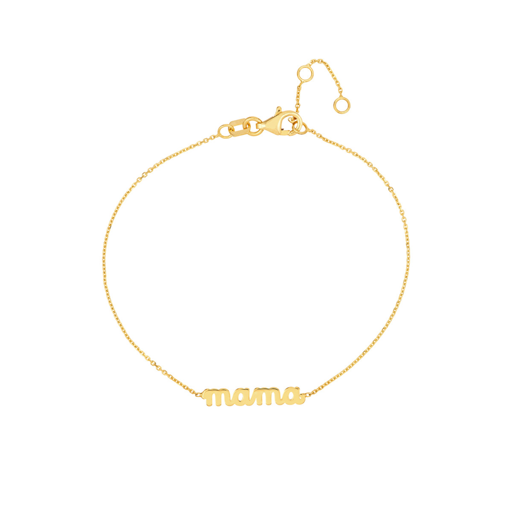 Rolland's Designs 14K Yellow Gold "Mama" Bracelet