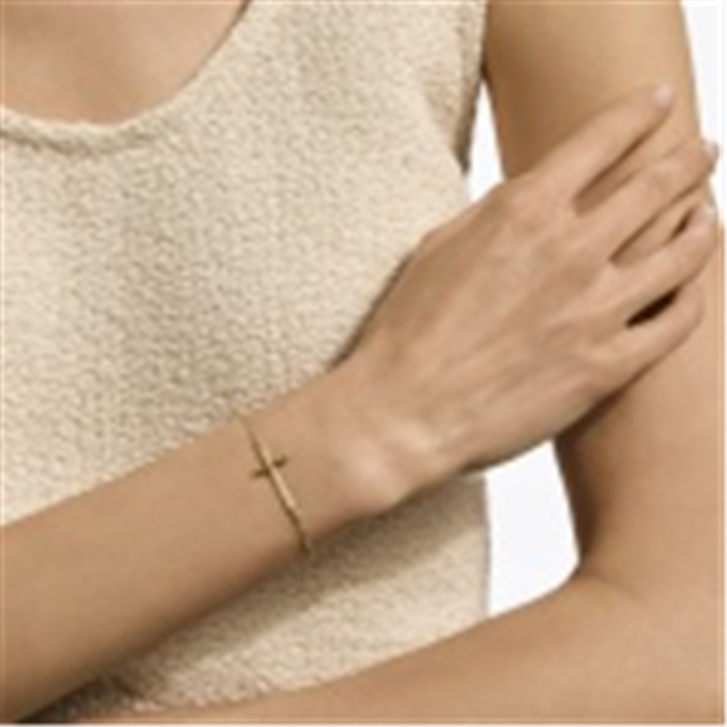 John Hardy Essentials Gold Cross Bracelet