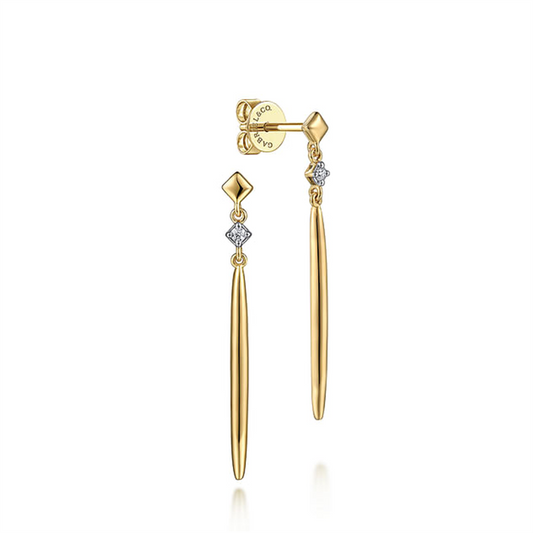 Gabriel Diamond Spike Drop Earrings