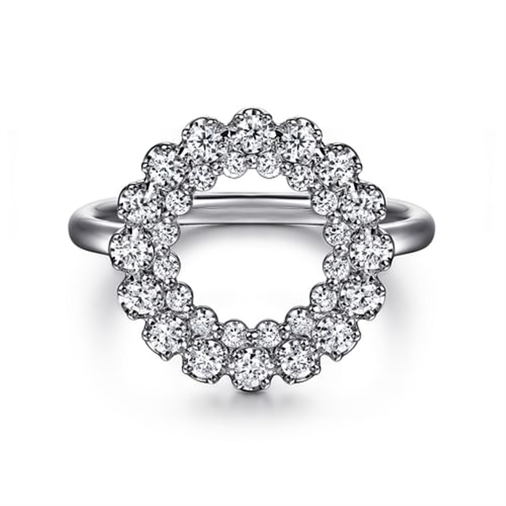 Gabriel Multi- Diamond Circle Fashion Ring