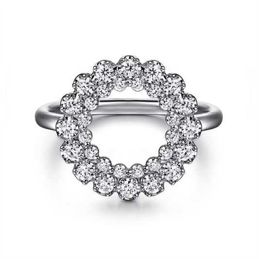 Gabriel Multi- Diamond Circle Fashion Ring