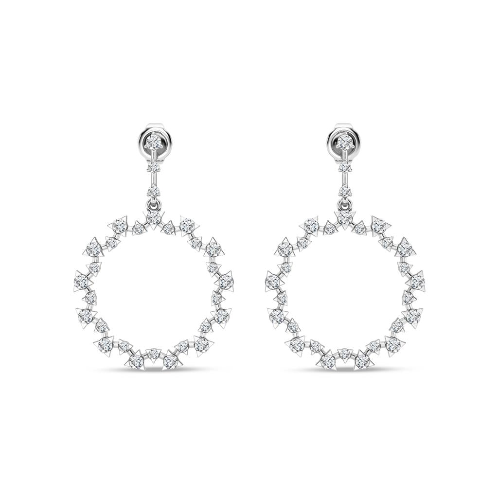 Rolland's Designs Dangle Diamond Earrings