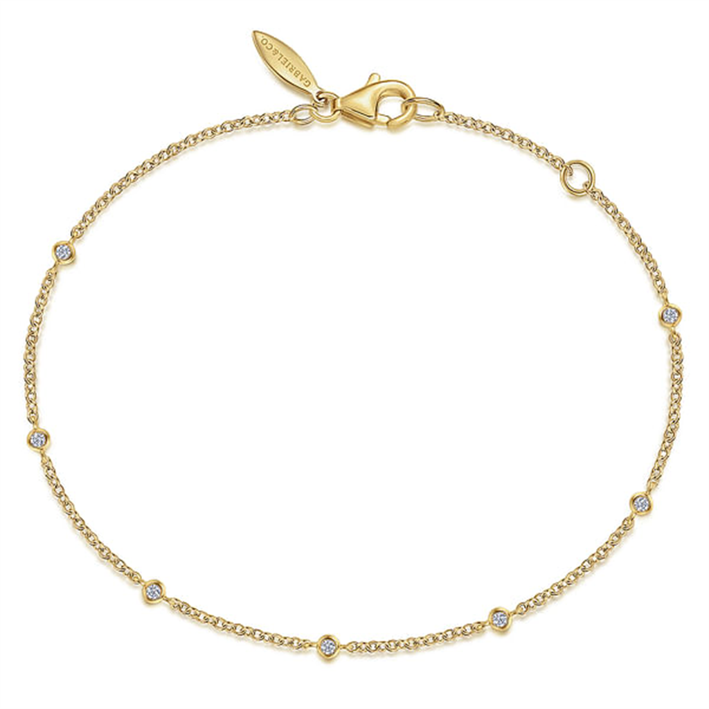 Gabriel 14K Yellow Gold Diamond Bracelet