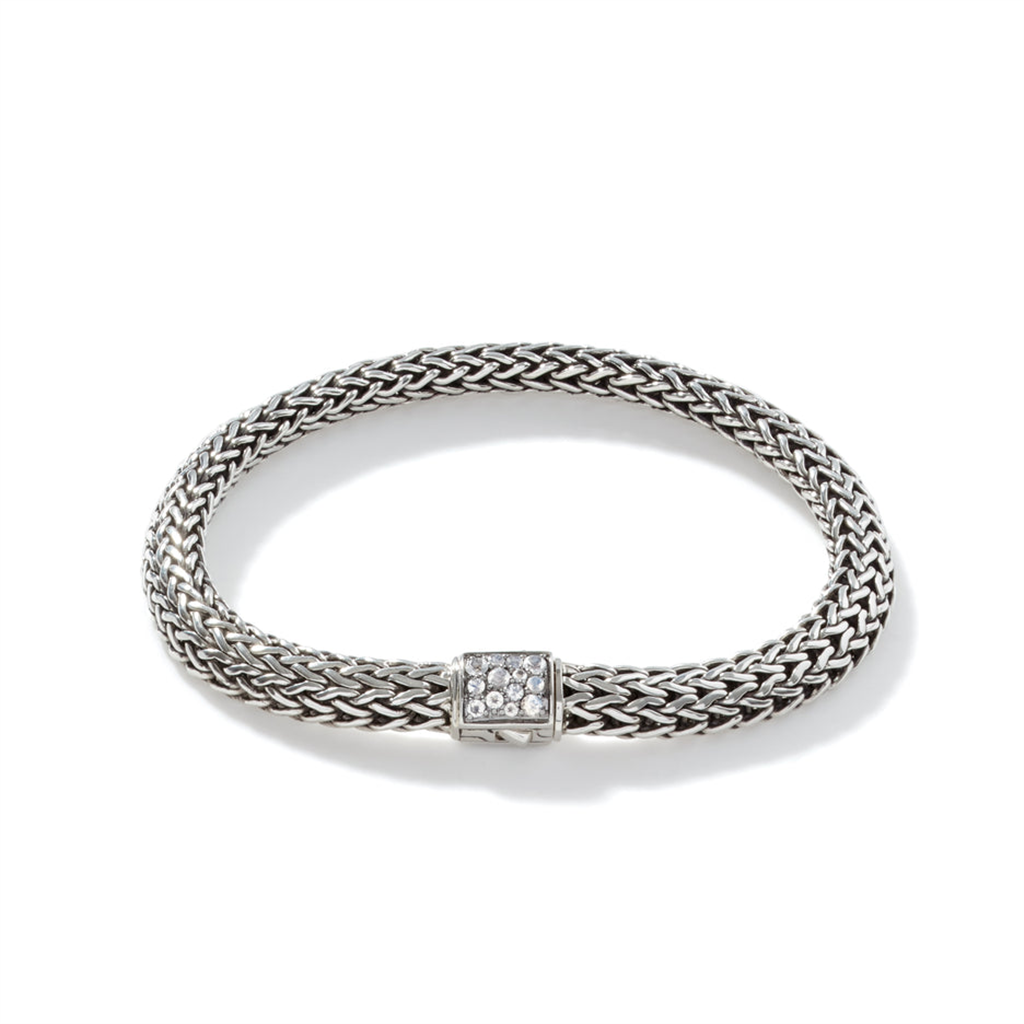 John Hardy Rainbow Moonstone Reversible Classic Chain Bracelet