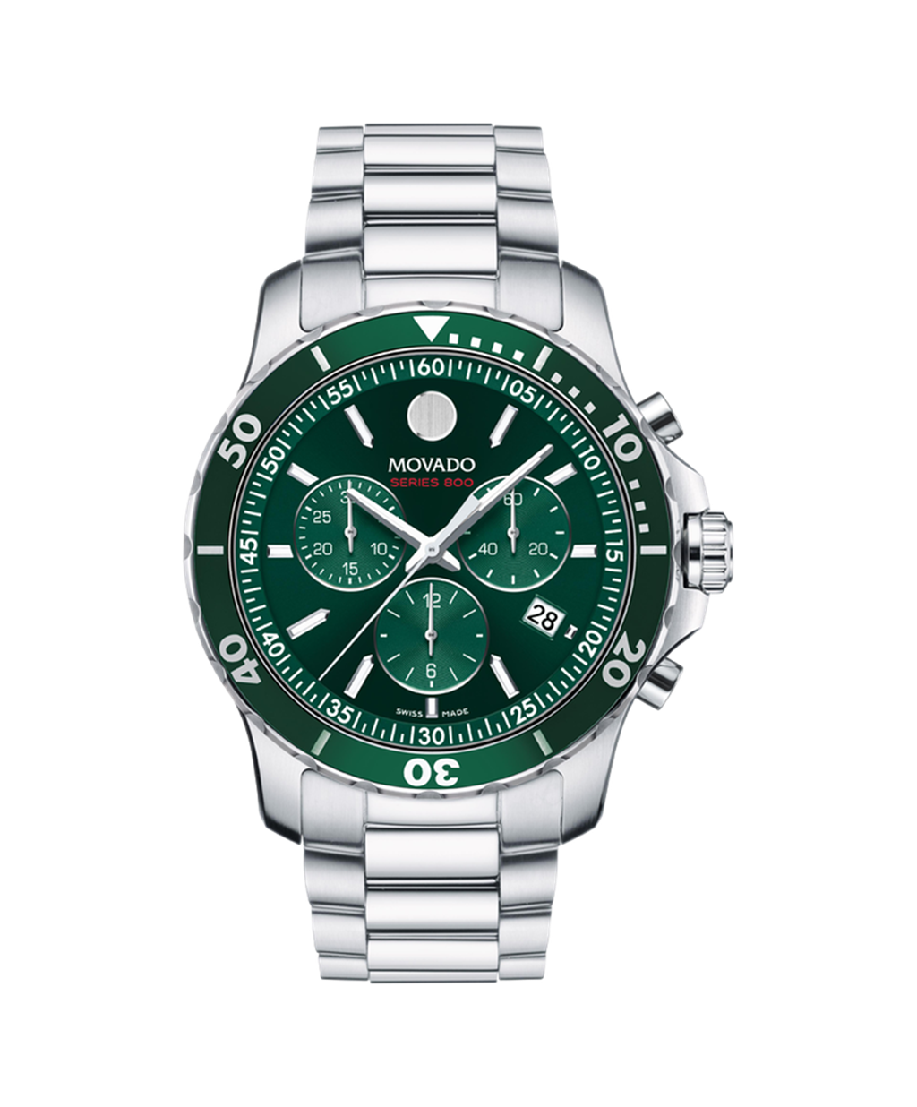 Movado 42Mmm Series 800 Chronograph Green