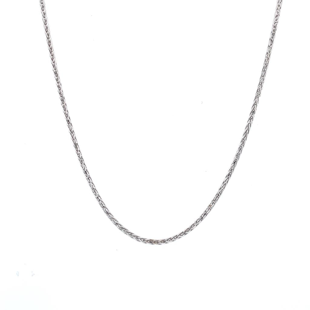 Rolland's Designs 14K White Gold Diamond Cut Chain
