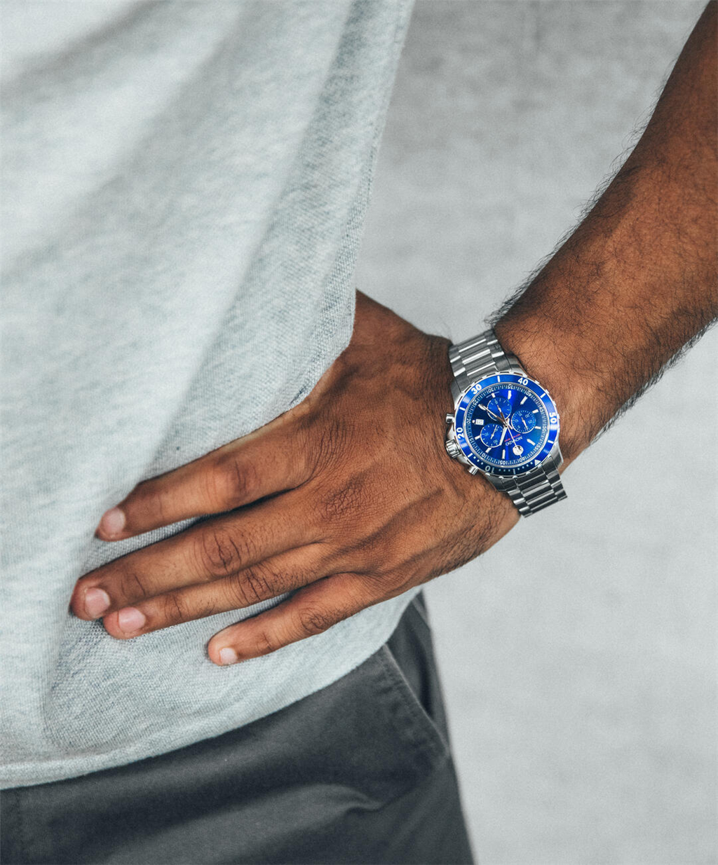 Movado 42Mmm Series 800 Chronograph Blue