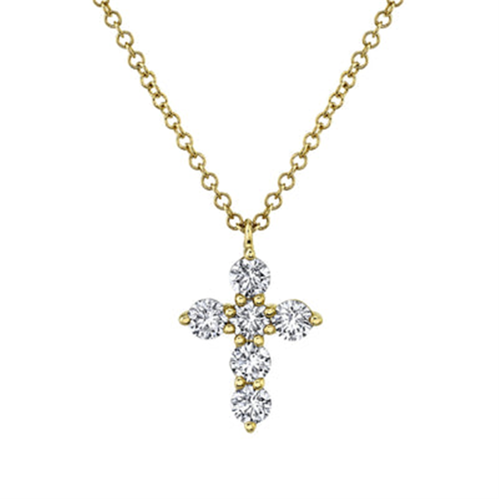 Shy Creation Diamond Initial "A" Necklace Pendant