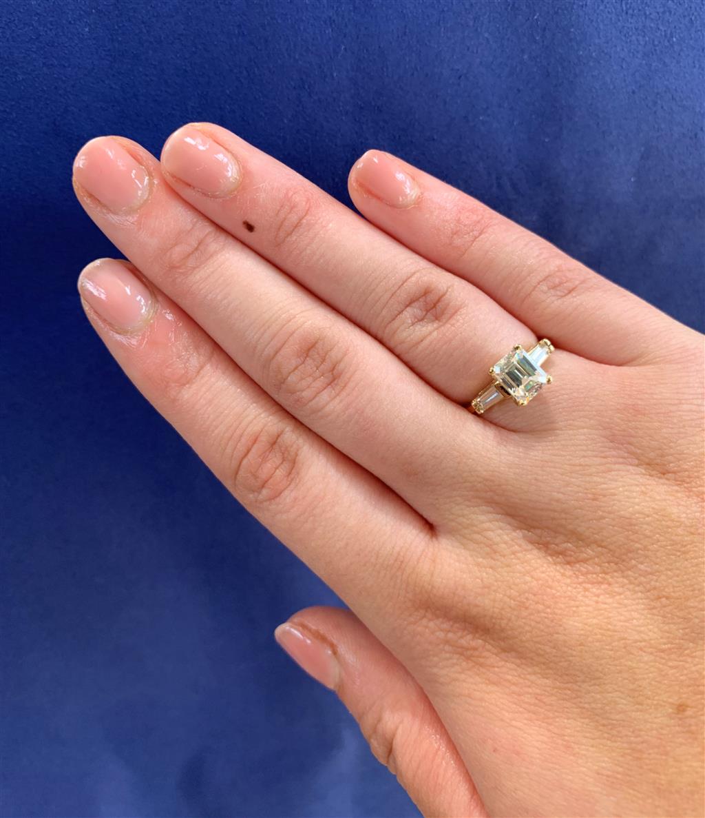 Estate14K CZ Engagement Ring