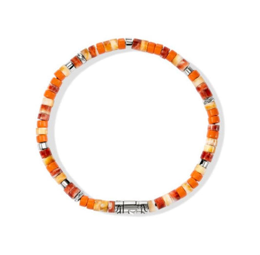 John Hardy Orange & Red Heishi Bracelet