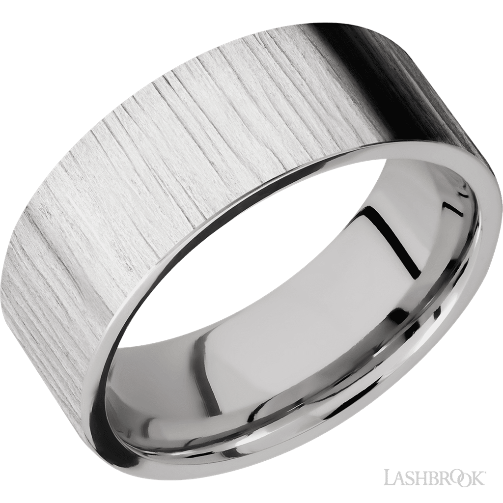Rolland's Designs Cobalt Flat Wedding Band