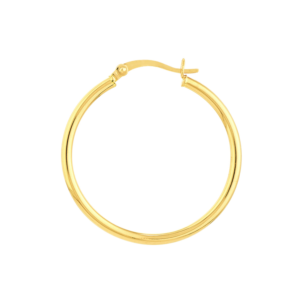 Rolland's Designs 14K Gold 2x30MM Hoops