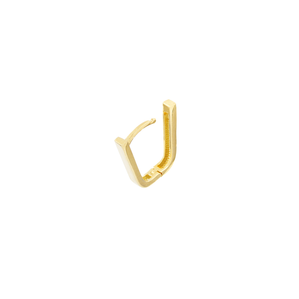 Rolland's Designs 14K Gold Paperclip U Shape Hoops
