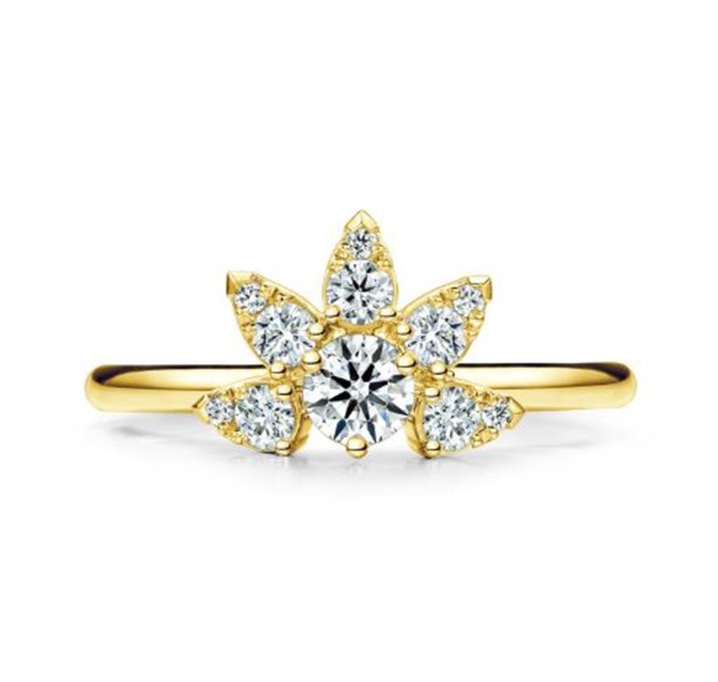 Hearts On Fire 18K Aerial Petitie Diamond Sunburst Ring
