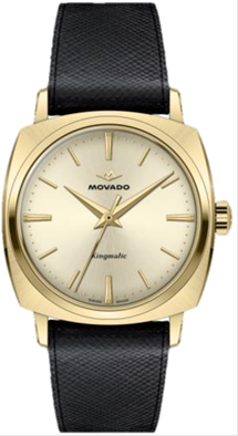 Movado Kingmatic Square Yellow Gold Watch