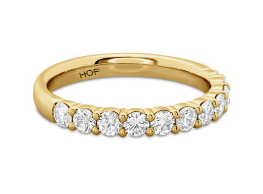Hearts On Fire 18Ky Signature Diamond Band