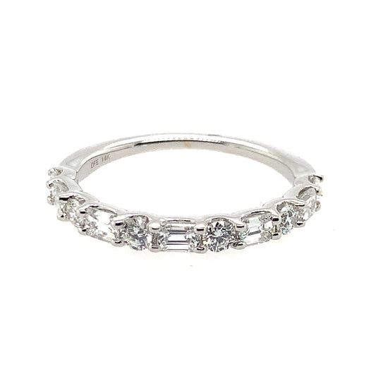 Rolland's Designs Round & Baguette Diamond Band