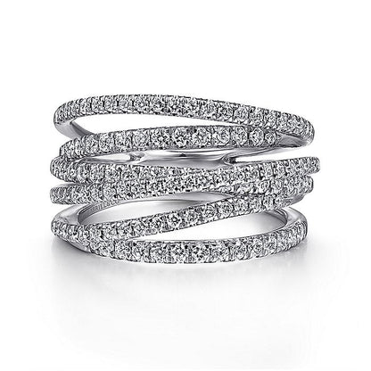Gabriel Multi-Row Diamond Fashion Ring