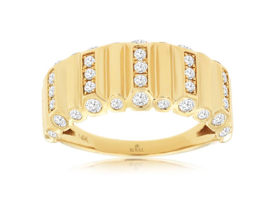 14K Yellow Gold Diamond Ring
