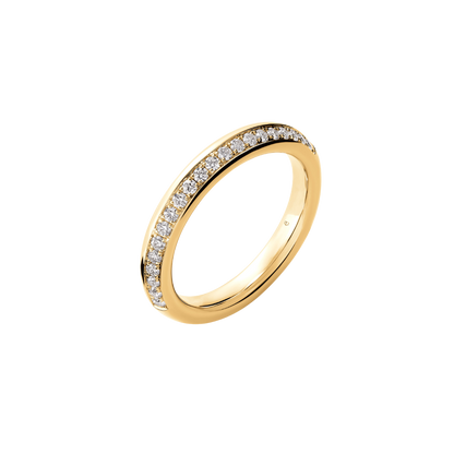 Hearts On Fire 18K Yellow Gold Barre Pave Band