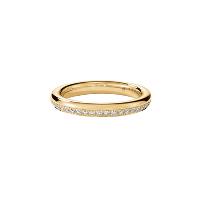 Hearts On Fire 18K Yellow Gold Barre Pave Band